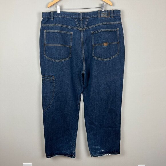 Marithe Francois Girbaud Jeans Men 44x29.5 Blue Brand X Loose Baggy Y2K Vintage - Picture 3 of 16